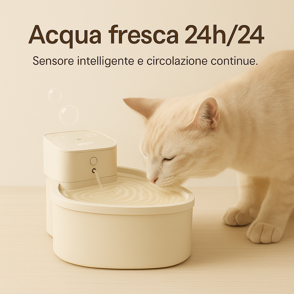ORBITA Flow — Fontana automatica connessa per gatti