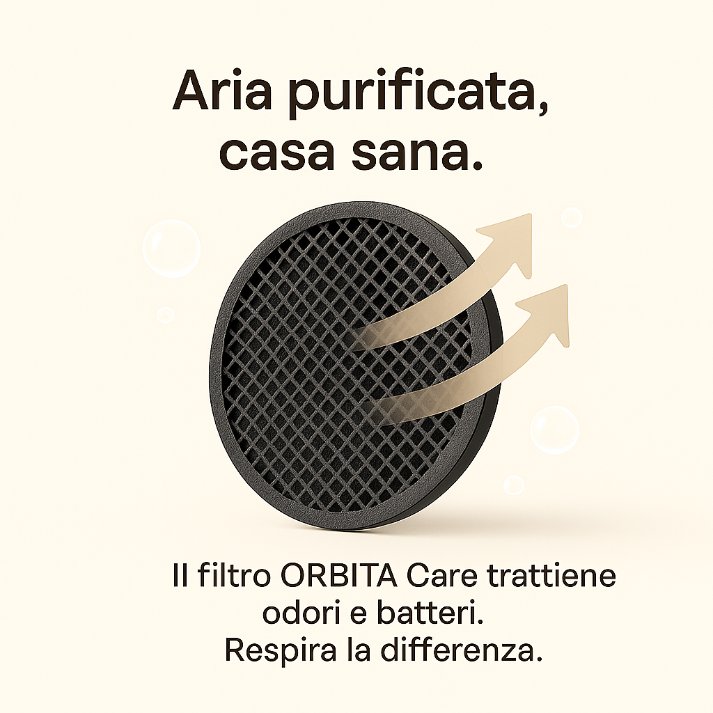ORBITA Care — Ricariche di sacchetti biodegradabili e filtri a carbone per lettiera automatica