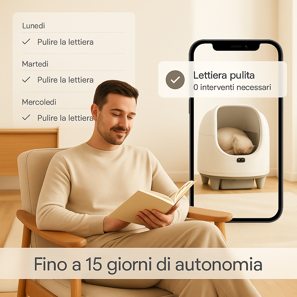 ORBITA — Lettiera automatica connessa e anti-odore per gatti