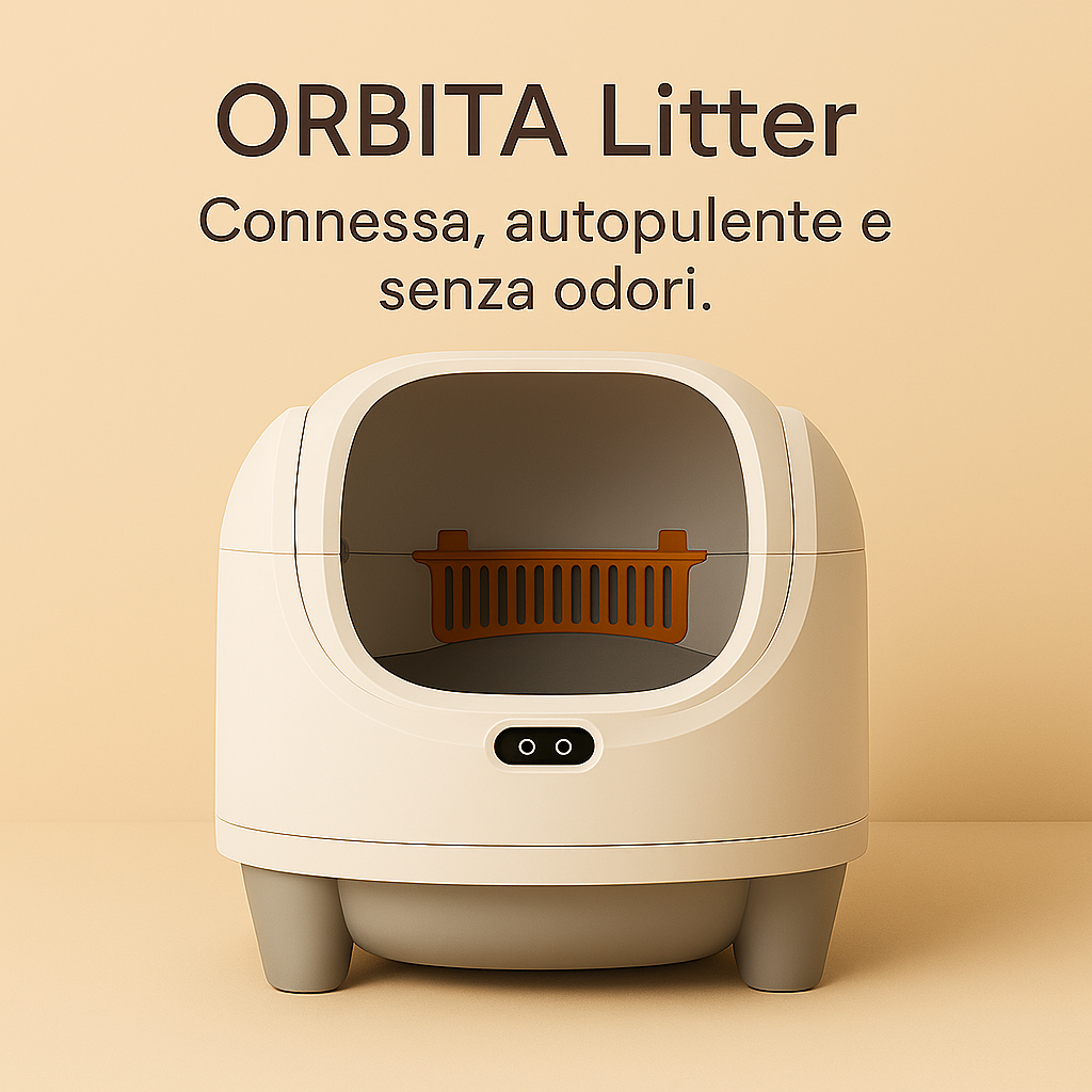 ORBITA — Lettiera automatica connessa e anti-odore per gatti